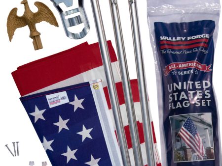 Valley Forge American Flag Kit 36 in. H X 60 in. W Online