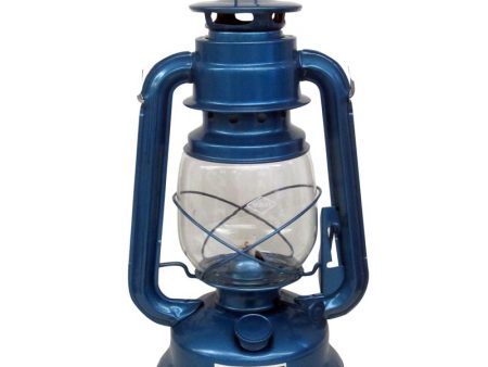 V & O Blue Lantern 12 in. H X 5-1 2 in. W X 11 in. L 1 pk Hot on Sale