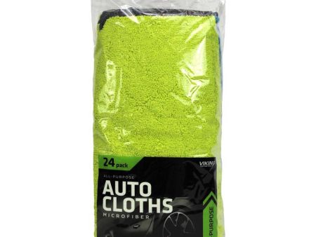 Viking 16 in. L X 12 in. W Microfiber Auto Cleaning Cloth 24 pk For Discount