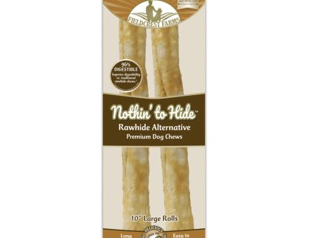 Fieldcrest Farms Nothin  to Hide Peanut Butter Grain Free Chews For Dogs 10 in. 2 pk Online Hot Sale