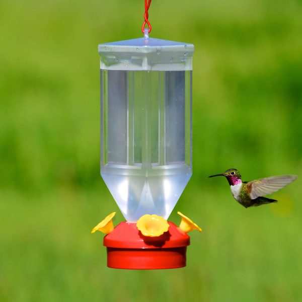 Perky-Pet Hummingbird 18 oz Plastic Lantern Nectar Feeder 4 ports For Cheap