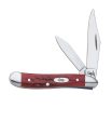 Case Peanut Red Stainless Steel 2.88 in. Pocket Knife Supply