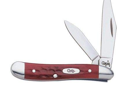 Case Peanut Red Stainless Steel 2.88 in. Pocket Knife Supply