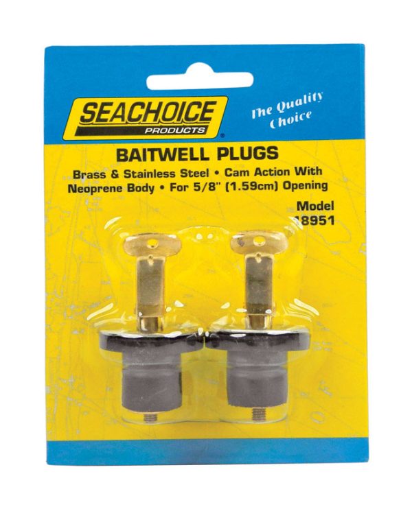 Seachoice Stainless Steel 5 8 in. W Deck and Baitwell Plugs 1 pk on Sale