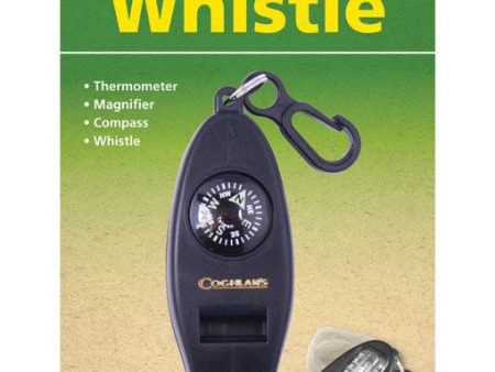 Coghlan s Black Whistle 6.875 in. H X 4.00 in. W X 0.75 in. L 1 pk Cheap