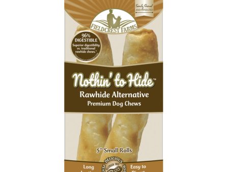 Fieldcrest Farms Nothin  to Hide Peanut Butter Grain Free Chews For Dogs 5 in. 2 pk Cheap