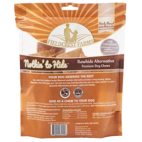 Fieldcrest Farms Nothin  to Hide Peanut Butter Grain Free Chews For Dogs 8 pk Hot on Sale