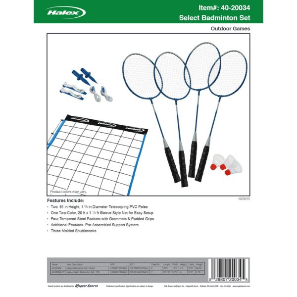 Halex Regent Badminton Set on Sale