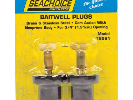 Seachoice Stainless Steel 3 4 in. W Deck and Baitwell Plugs 2 pk Sale