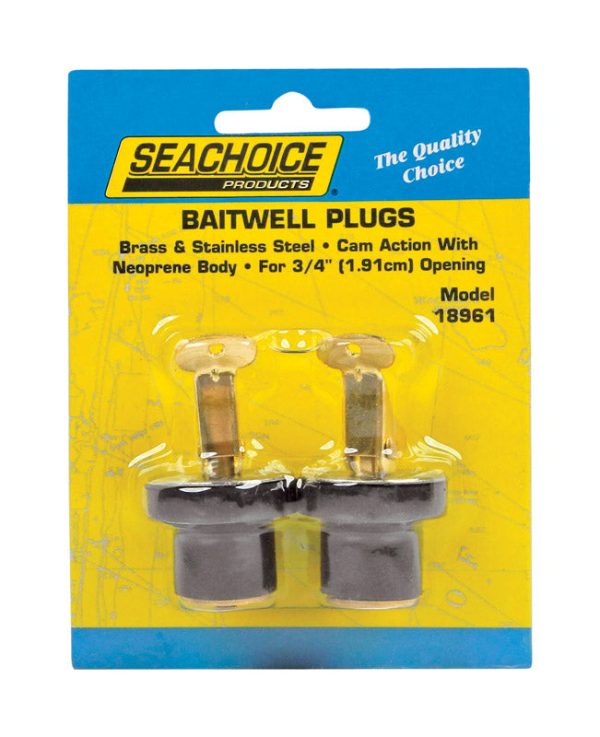 Seachoice Stainless Steel 3 4 in. W Deck and Baitwell Plugs 2 pk Sale