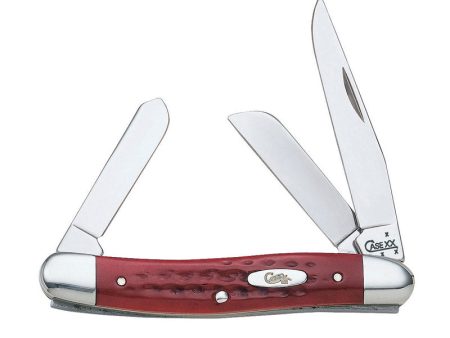 Case Med Stockman Red Stainless Steel 3.5 in. Pocket Knife For Cheap