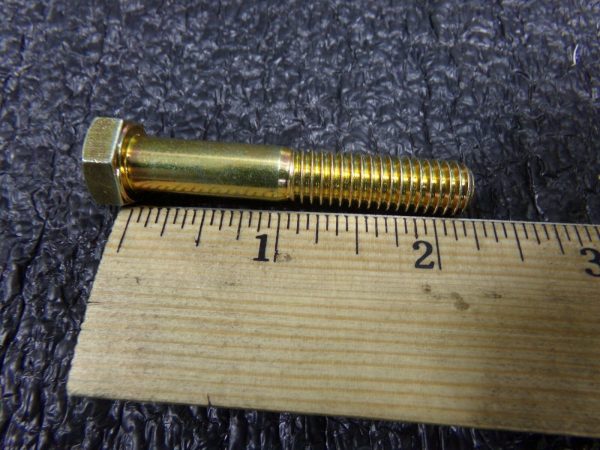 3 8 -16 X  2-1 4  Steel Hex Head Cap Screw, Grade 8, Zinc Yellow Finish, 50 PK (183582562465-WTA35) For Sale