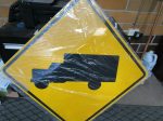 3M High Intensity Prismatic Reflective TRUCK CROSSING Road Traffic Sign 30 X 30 (184180654117-NB13) Online