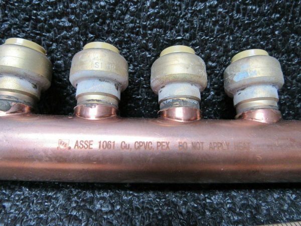 SHARKBITE 22997LF Push Fit Manifold, LF Copper, 3 4  Inlet X 1 2  Outlet sz  (184153583040-WTA06) Online Hot Sale