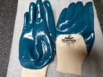 Memphis Predator Premium Nitrile-Coated Gloves Blue White Large 6 Pairs 9750 (183934091560-WTA02) For Discount