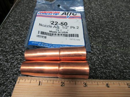 AMERICAN TORCH TIP 22-50 NOZZLE ADJ 1 2  PK2 (184153713823-WTA06) on Sale