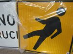 ZING 2318, Traffic Sign, Pedestrian Crossing, 24 X 24, BK YEL, 6CFW0 (184179679694-NB9) Online Sale