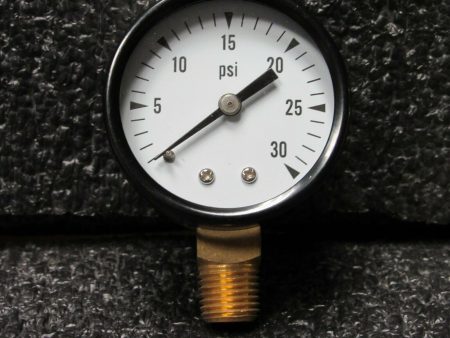 Pressure Gauge, 0-30 PSI, 2 , 1 4 NPT, 729271 (184160771148-WTA06) Discount