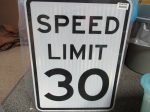 ZING 2252, Traffic Sign, Speed Limit 30 ,18 X 24, BK WHT, 6CFJ4, (184180437264-NB10) Online Hot Sale