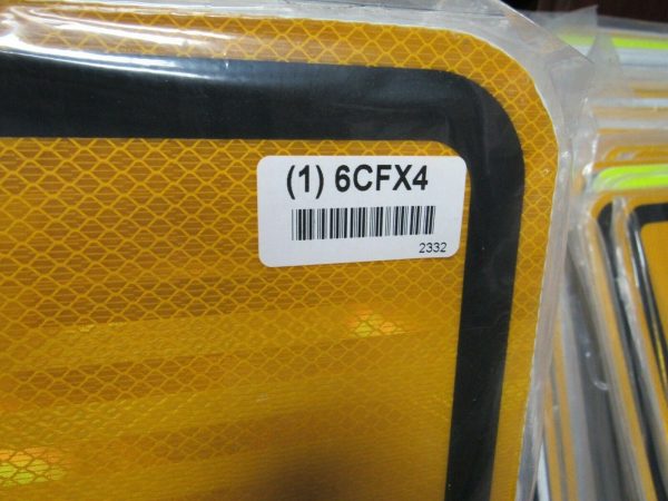 ZING 2332, Traffic Sign, Slow, 24 x 24, BK YEL, 6CFX4, (184179620913-NB8) Sale