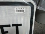 ZING 2413, Traffic Sign, No Left Turn, 18 X 24, BK WHT, 6AHL3, (184180452958-NB11) Hot on Sale