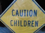 ZING 2395, Traffic Sign, Caution Children, 24 x 24In, BK YEL, 6AHJ5 (184175161995-NB8) Sale