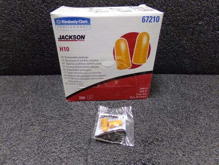 Jackson 67210 (H10) Safety* Earplugs, Foam, Disposable, Bullet Shaped, 200 Pa (183594904548-WTA29) For Discount