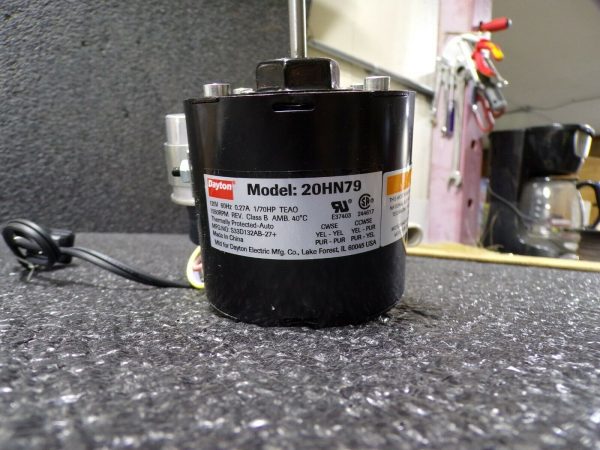 DAYTON 20HN79 HVAC Motor, 1 70 HP, 1550 rpm, 120V, 3.3 Permanent Split Capacitor (184122619573-WTA05) Online Sale