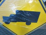 3M High Intensity Prismatic Reflective TRUCK CROSSING Road Traffic Sign 30 X 30 (184180654117-NB13) Online